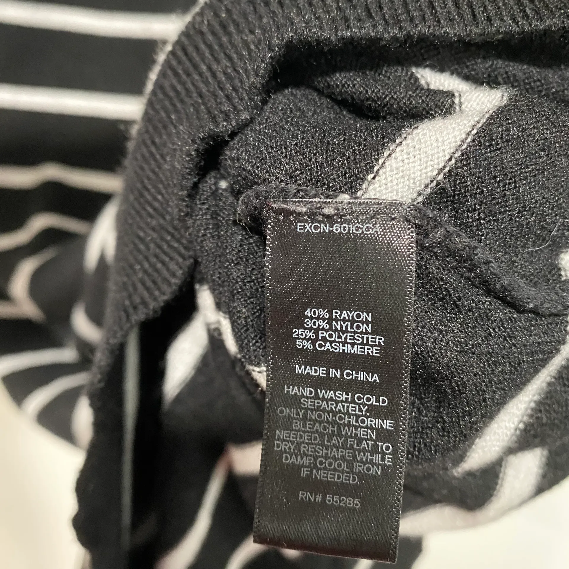 EXPRESS Black & White Striped Tunic Small - Image 4