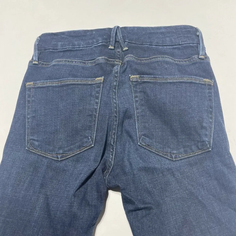 Good American Dark Wash Good Legs Skinny Jeans Stretch Size 0/25 - Image 5