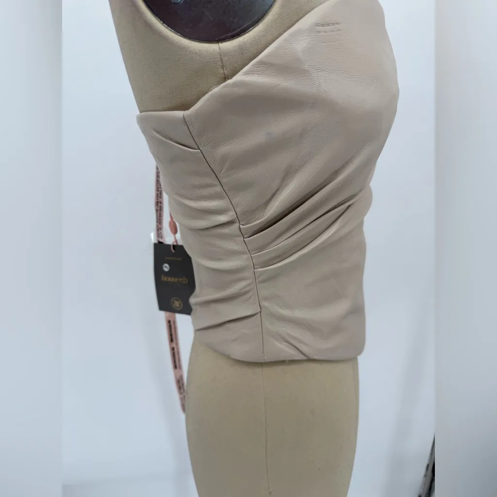 NWT House of CB 'Saffira' Fog Plunge Vegan
Leather Corset Sz Small SOLD OUT $135 - Image 8