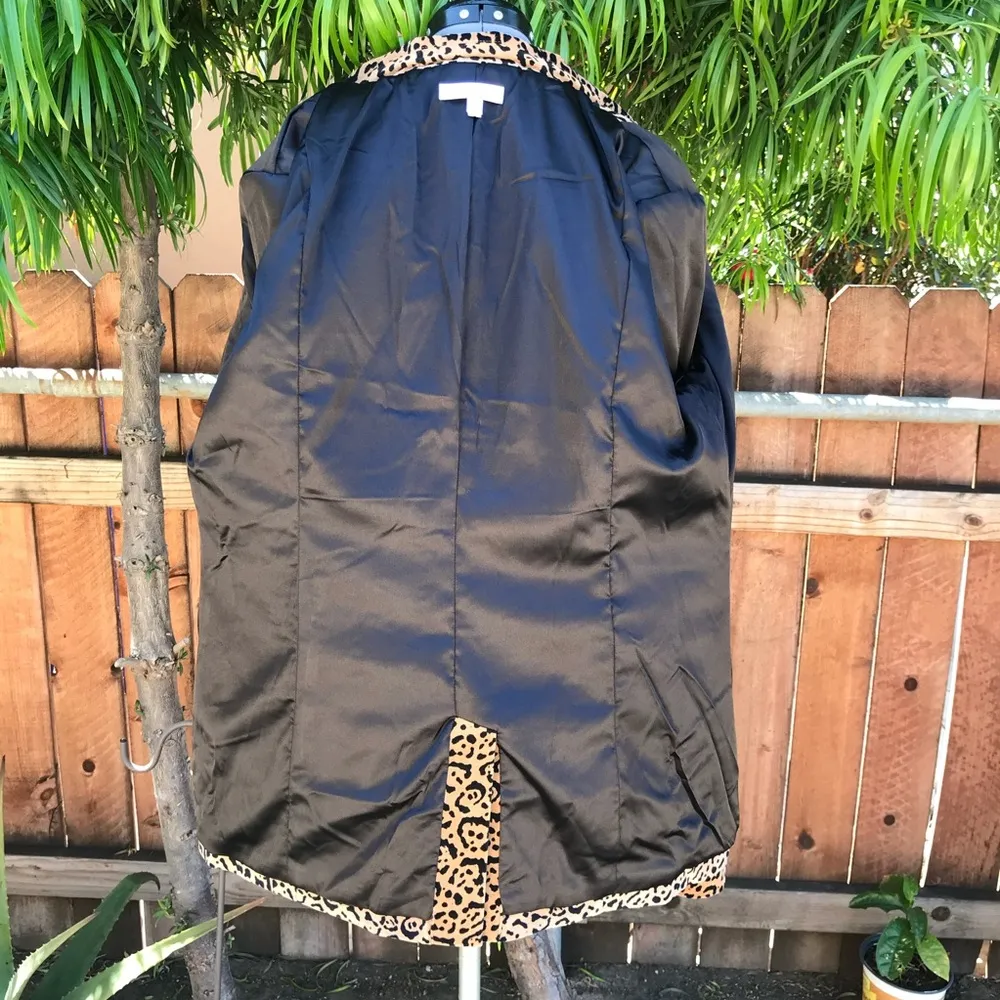 Good American Leopard Print Blazer size 5 - Image 6