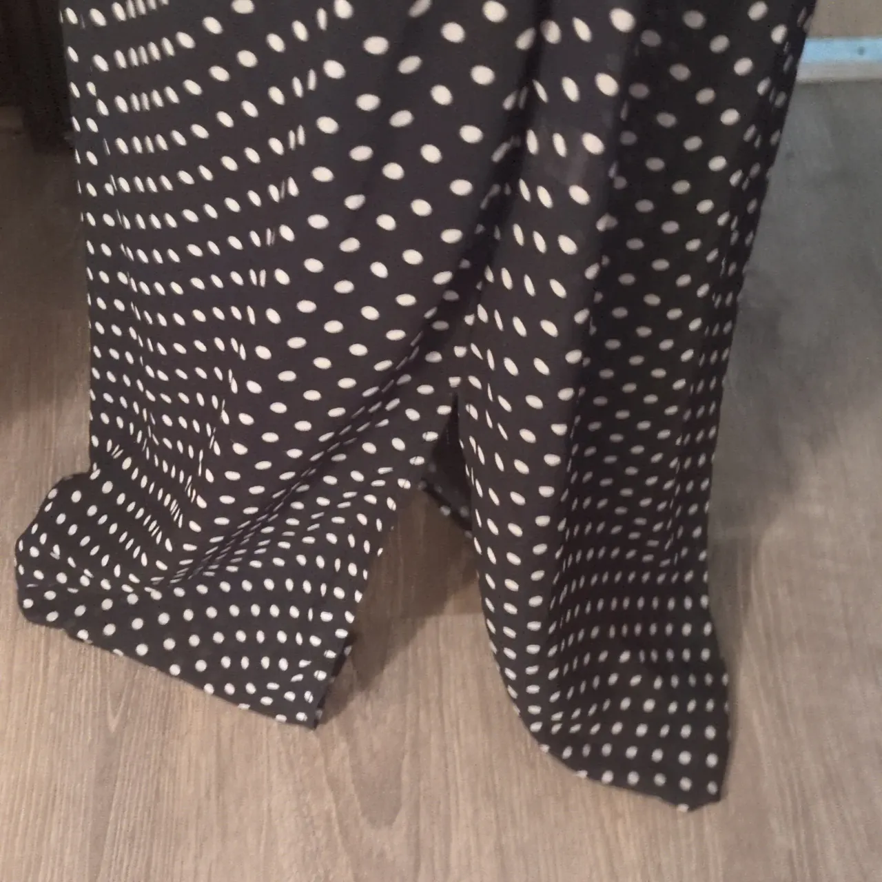 Sweat Pea For New York And Company Polka Dot Sheer Maxi Dress Size Small - Image 3