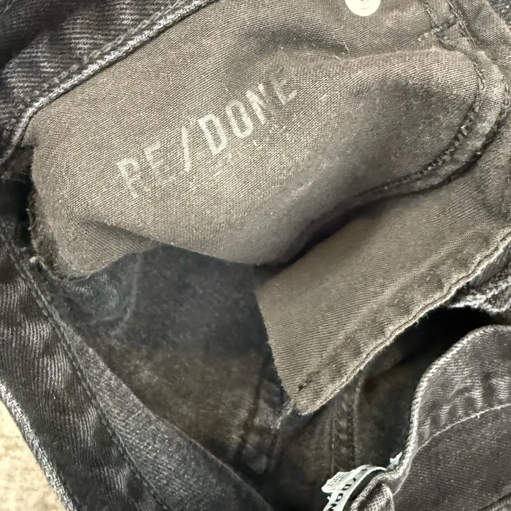 Re/Done Originals 70's Low Rise Bell Bottom in Black Size 29 - Image 9