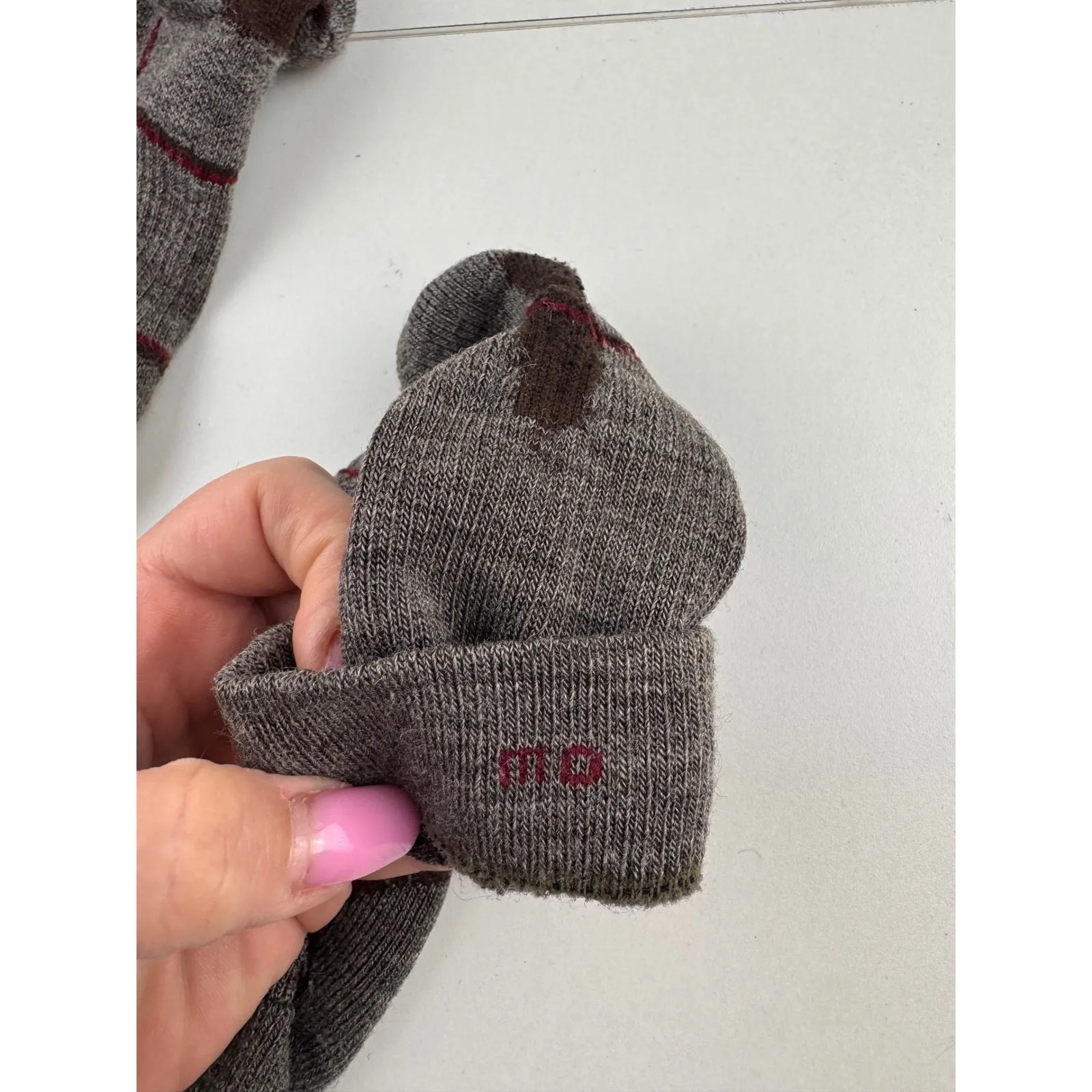 Smartwool‎ PhD Ski Racer Socks Womens Brown Merino Wool Blend Performance M - Image 5