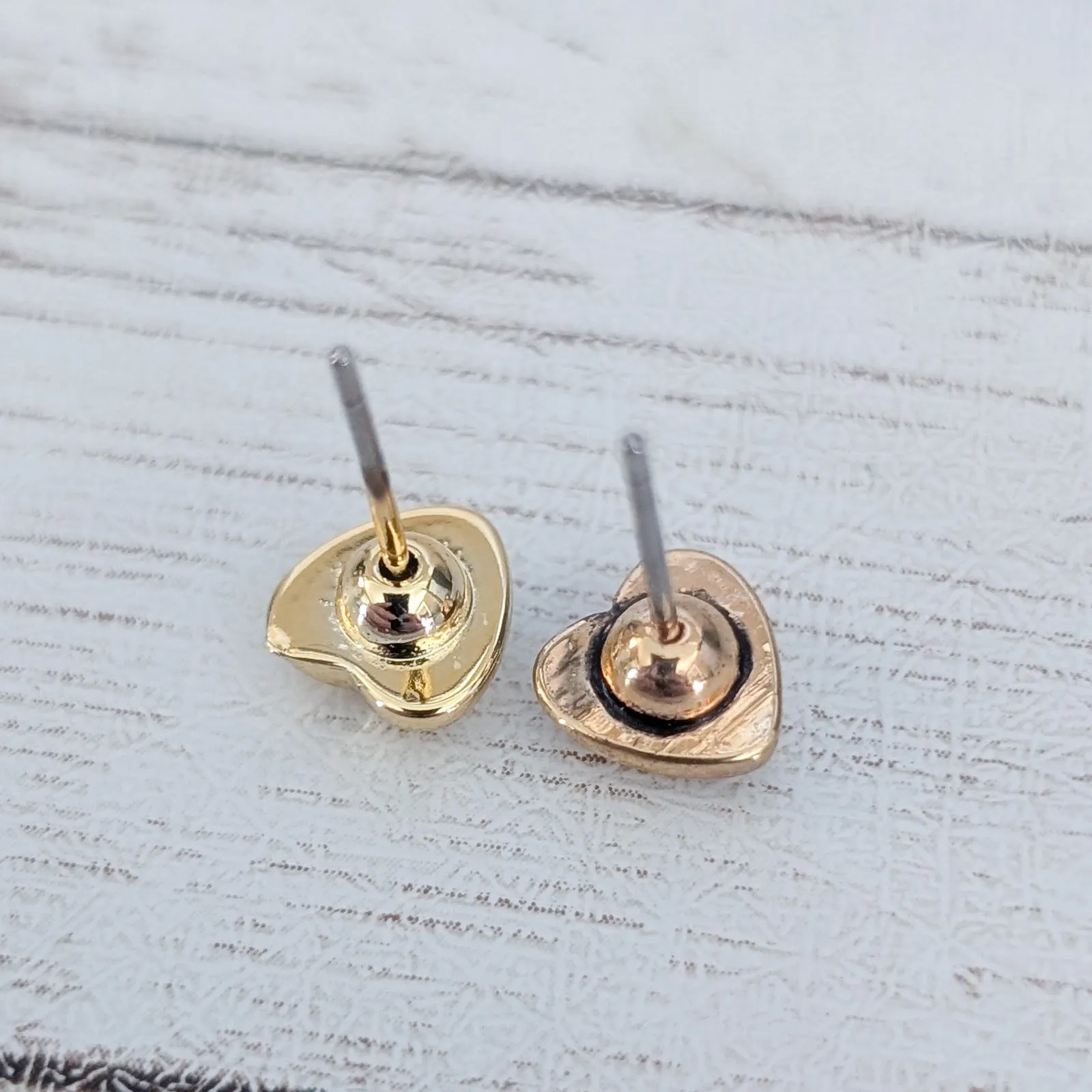 Heart Shape Stud Earrings - Image 3