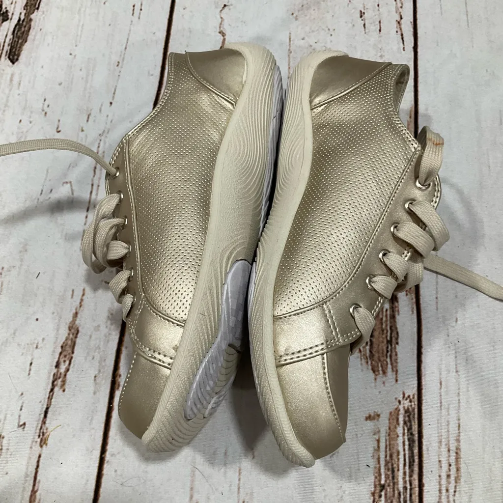 DR. SCHOLLS WOMENS GOLD LACE FASHION SNEAKERS COMFORTABLE CASUAL SHOES Size 8 - Image 5