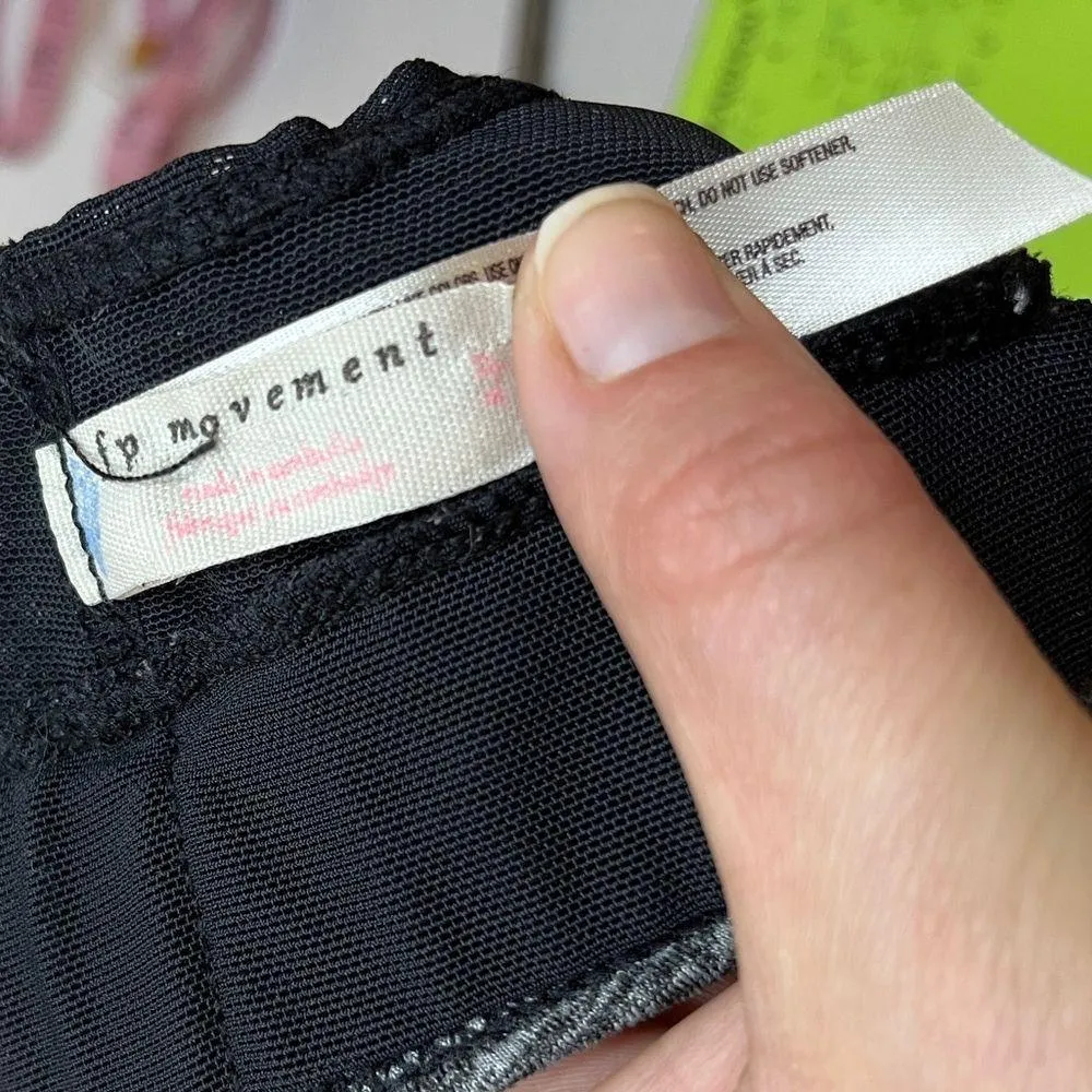 Free People Movement High Neck Mesh Layered Sports Bra Sz S - Image 6