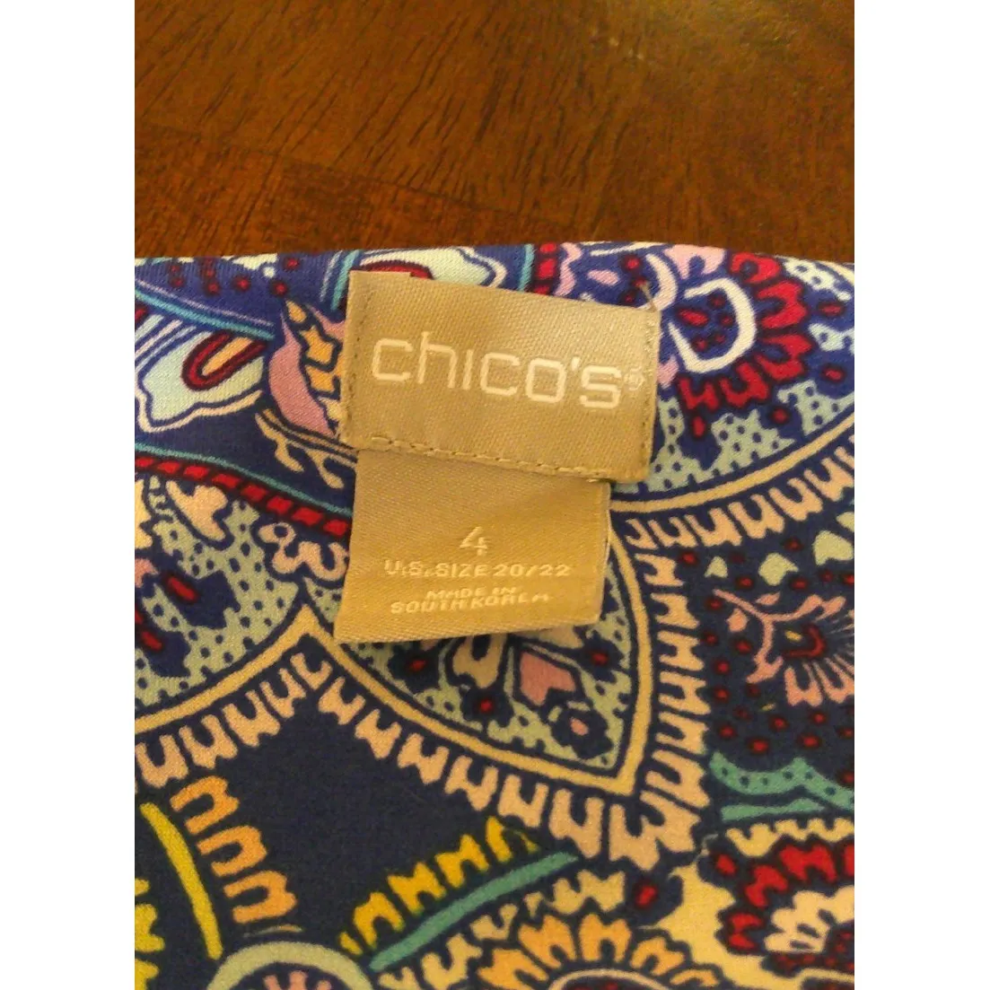 Chicos 4 US‎ 20/22 Colorful Paisley Floral Sleeveless Maxi Midi Dress Boho Beach - Image 5