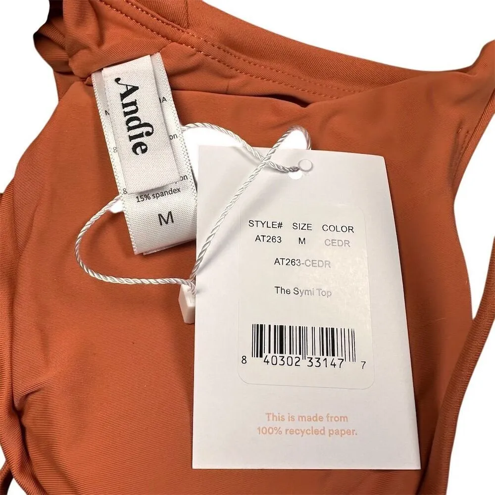 NWT Andie Symi Bikini Top Women's M Cedar Swimwear Swim Vacation Beach - Image 5