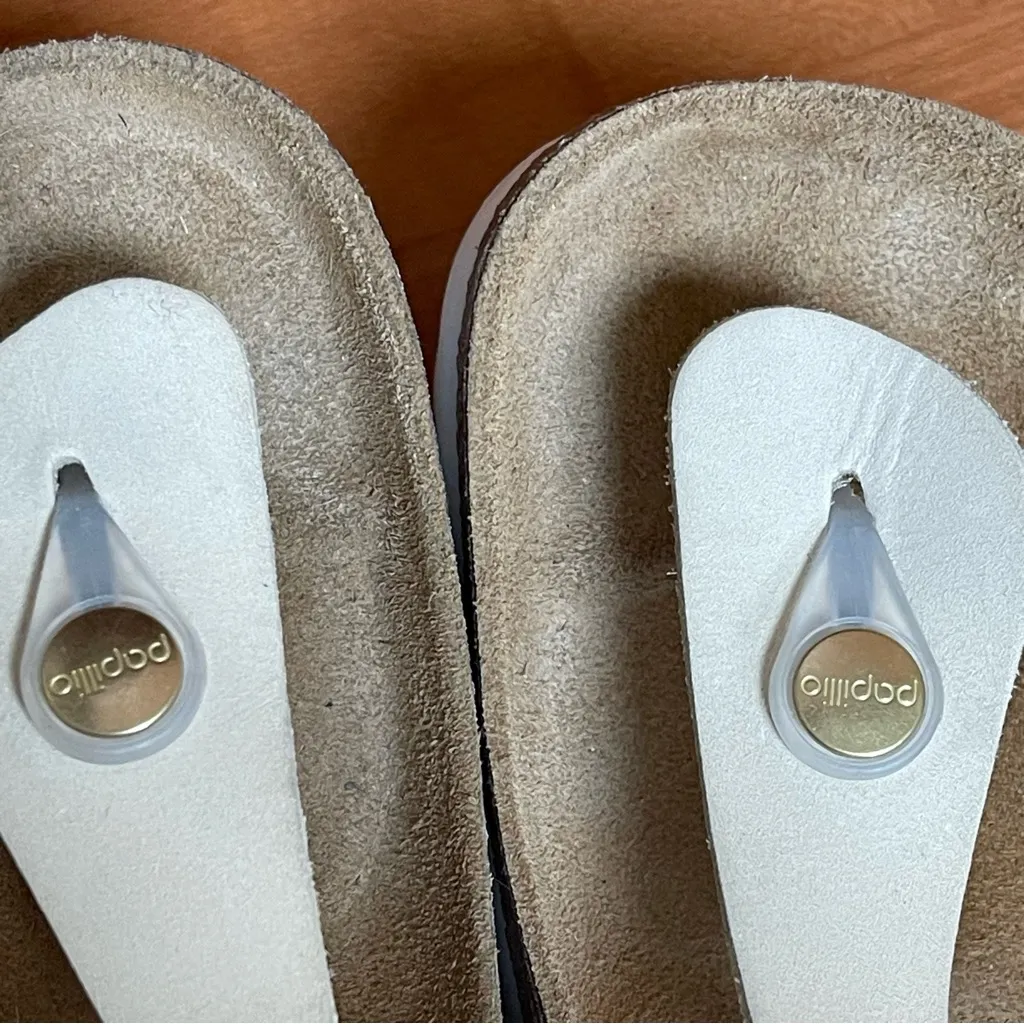 Birkenstock Papillio By Birkenstock Women's Gizeh Platform Thong Sandal Ecru 38 - Image 8