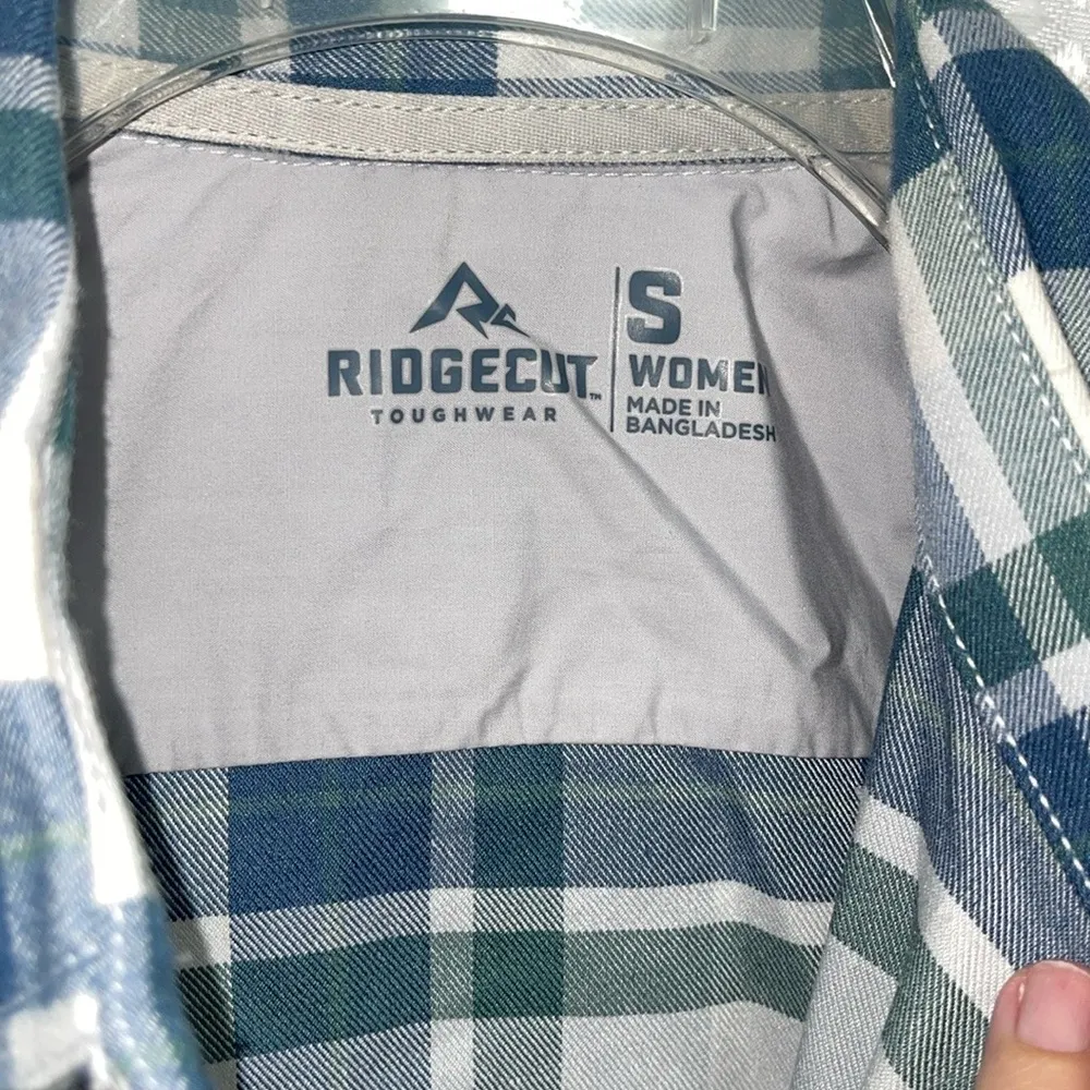 NWOT Ridgecut Women’s Plus Gorpcore FLEX Plaid Flannel Button - Image 2