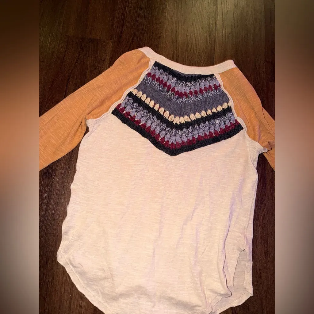 FREE People We The Free Spring Bound Linen Lyocell Baseball T
Shirt $118 casual - Image 8