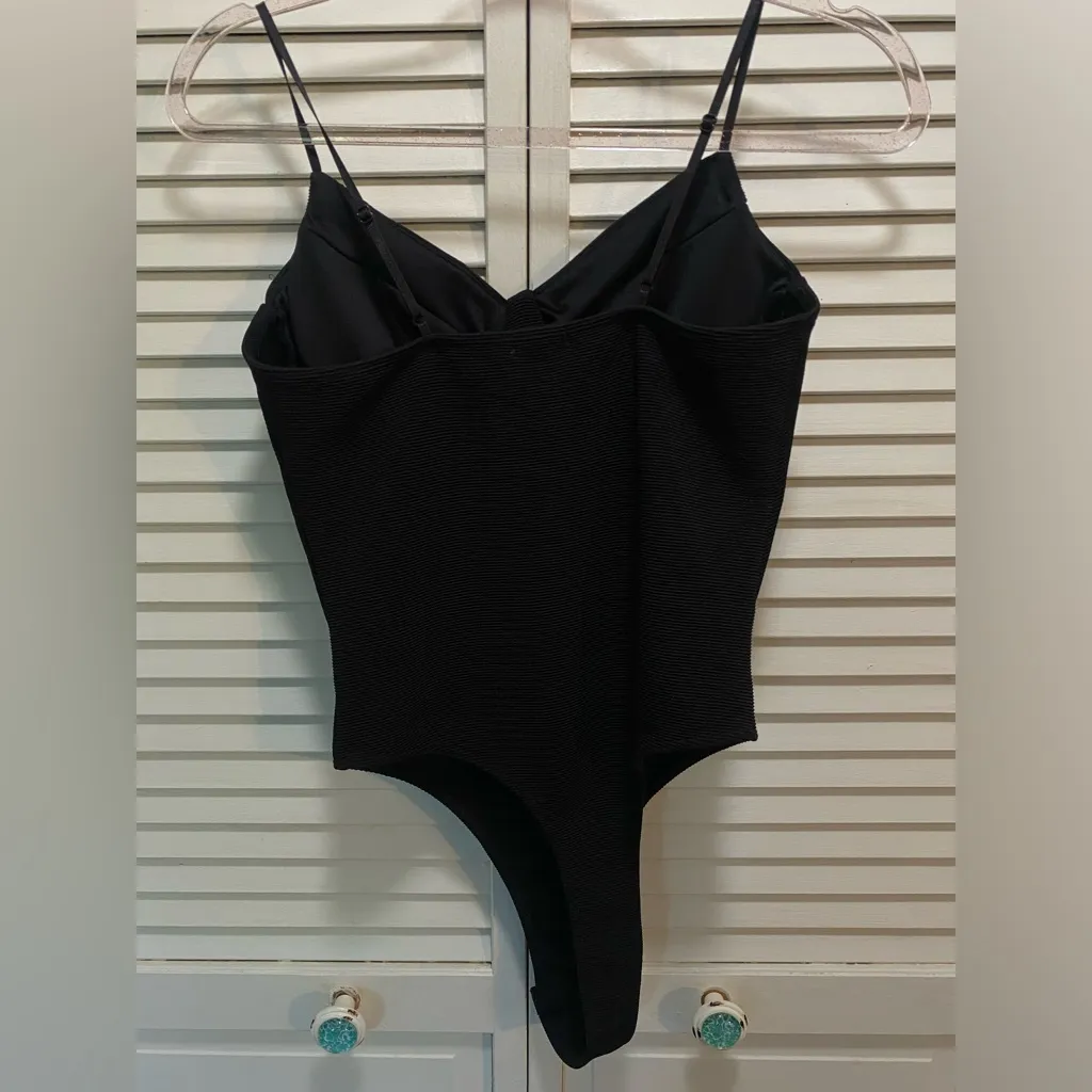 Bozzolo Black Ribbed‎ Bodysuit - Image 8