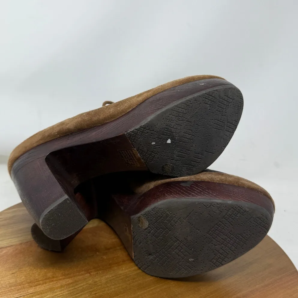 Lucky Brand Boots Womens Cendara Ankle Boots 9 M Brown Suede Lace‎ Up Booties - Image 7