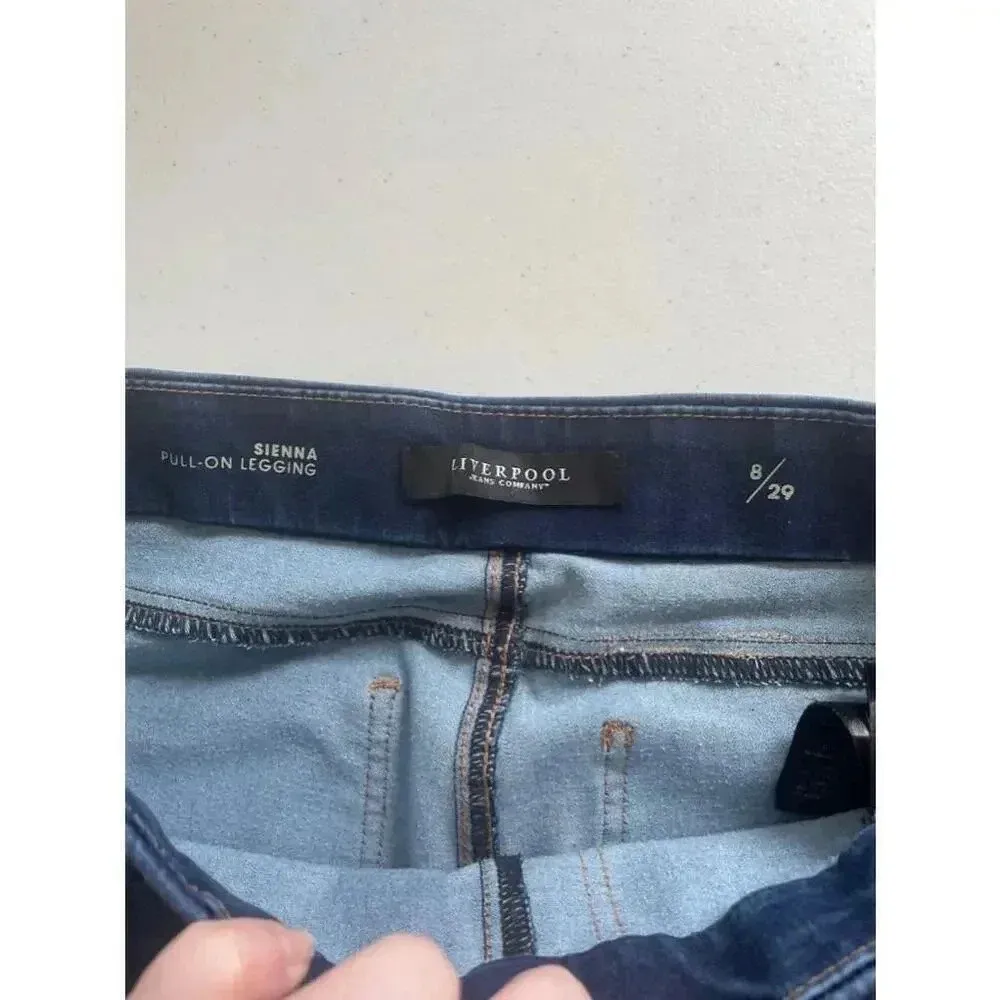 Women's Liverpool Sienna Pull-On Legging Jeans - Size 8/29 - Blue EUC 0294 - Image 12