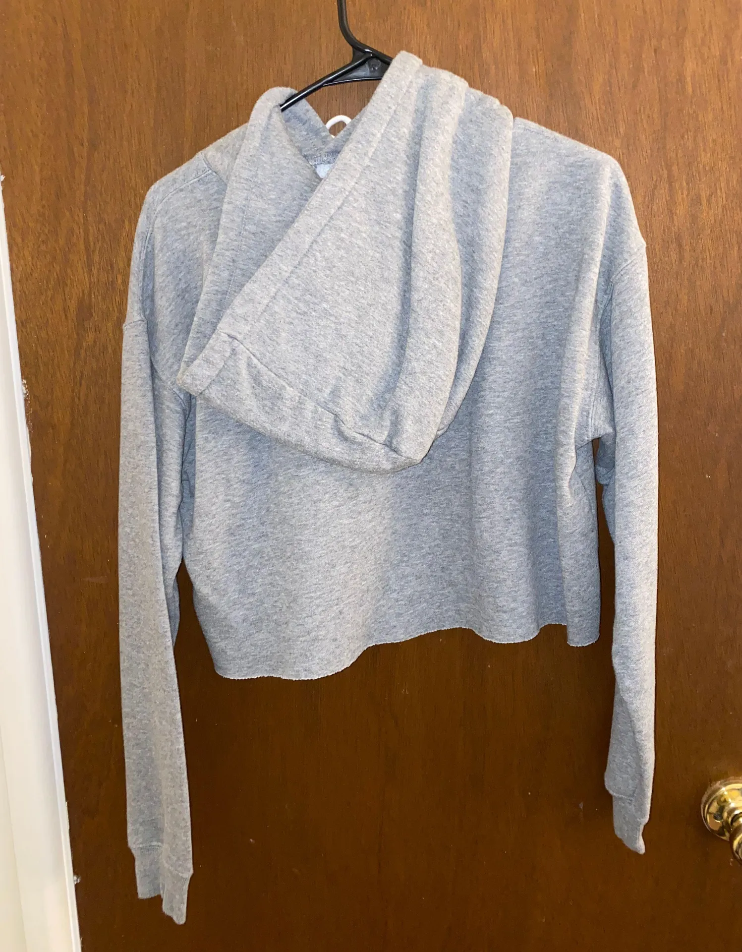 Target Cropped Gray Hoodie - Image 2