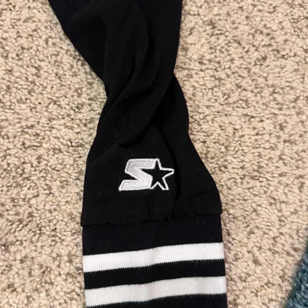 Jacksonville Jaguars Starter Hoodie Small | NFL Team Long Sleeve Varsity Stripes - Image 2