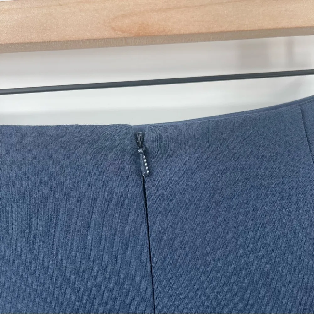 OROTON Skirt Size US 6 Blue Double Belted Luxury Designer Australia Office Work - Image 8