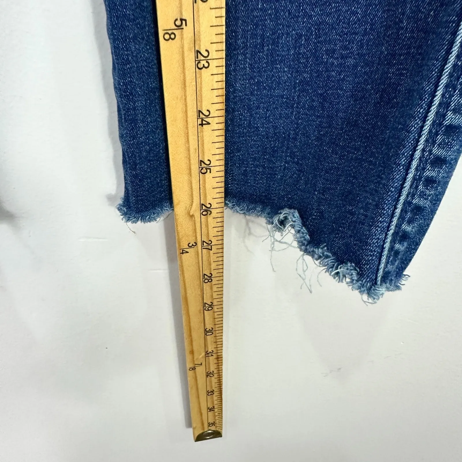 7 For All Mankind Jeans Womens 25 Blue Dark Wash Kimmie Straight Leg Stretch - Image 6