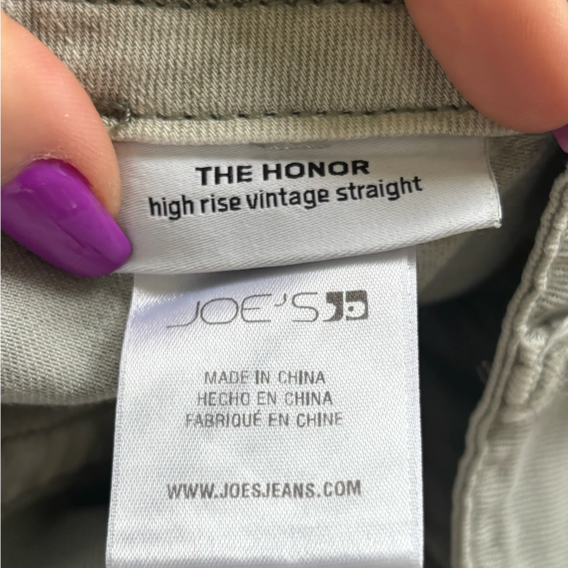 Joes The Honor High Rise Vintage Straight Leg Cotton Lyocell Green Pants size 29 - Image 9