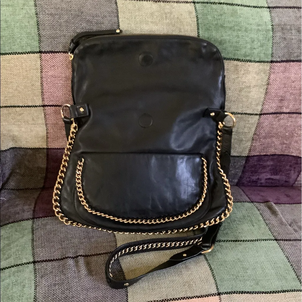 Dressy fold over SABINA bag 🖤💛 Gold - Image 2