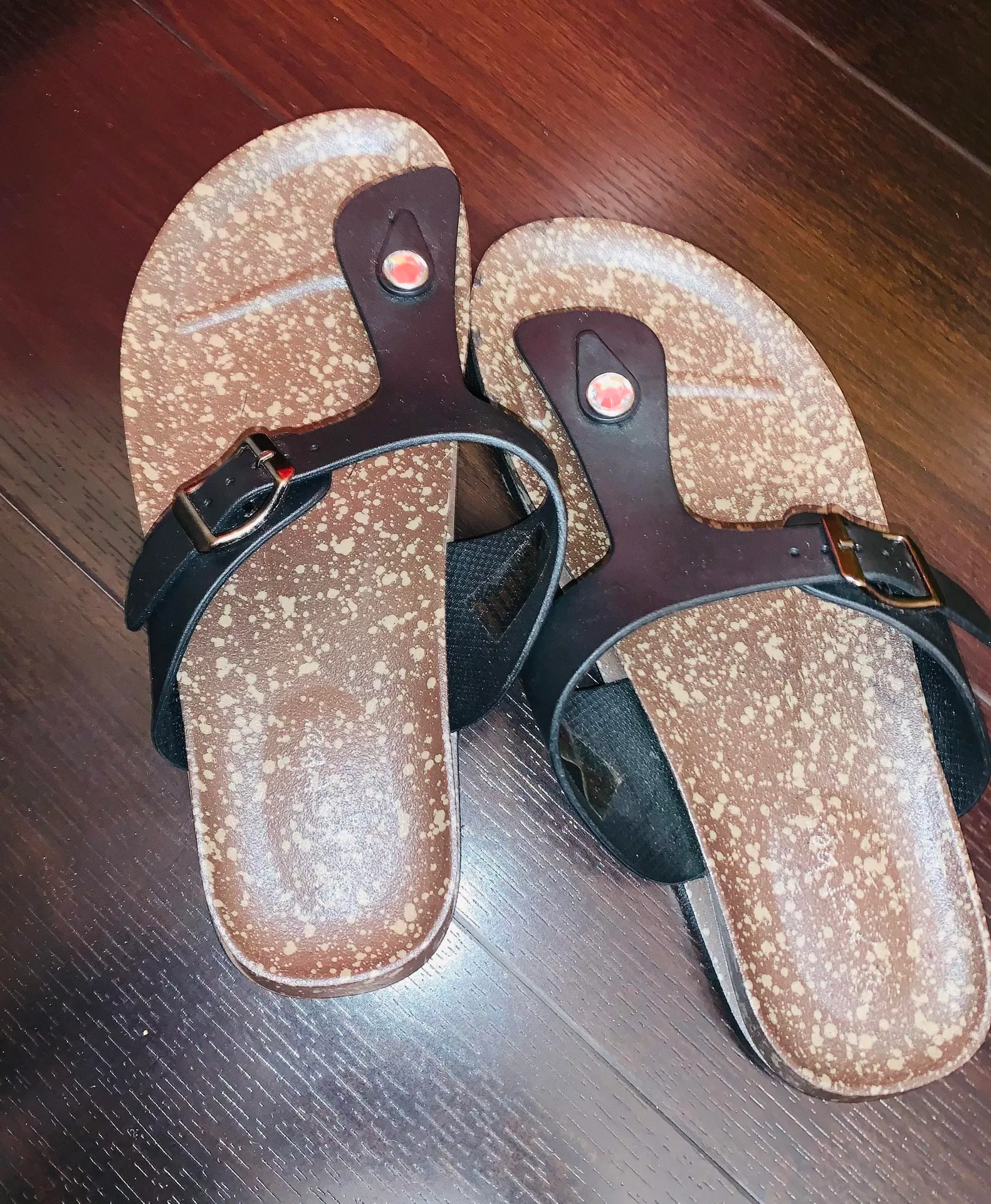 Thong Flip Flops Black Size 8 - Image 3