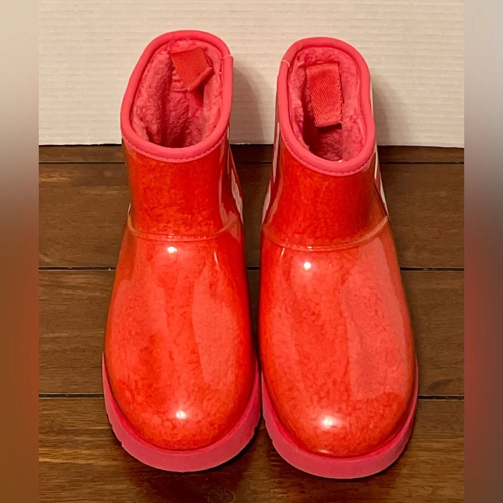 UGG Classic Clear Mini Boot Hibiscus Pink Women's Sz 6 - Image 4