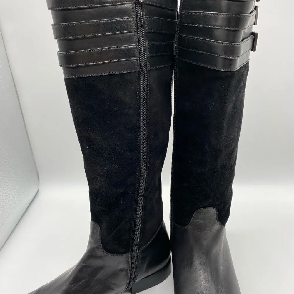 Aquatalia Leather and suede knee high boots A7‎ - Image 6