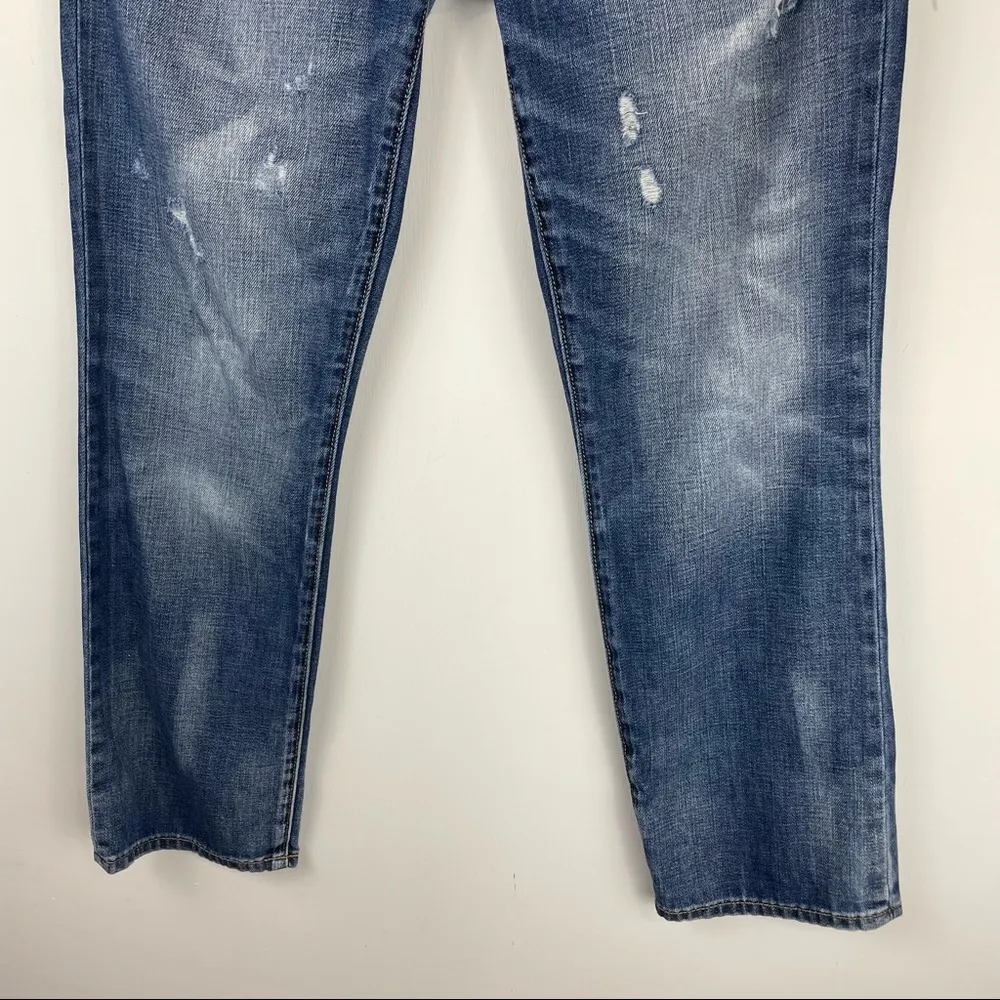 GAP Real Straight Leg Jeans Floral Embroidered Sz 6 Petite Boho - Image 8