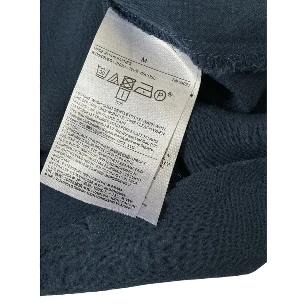 Banana Republic Women Size Medium Blue Tunic Top Sleeveless Shirt  (5-254) - Image 8