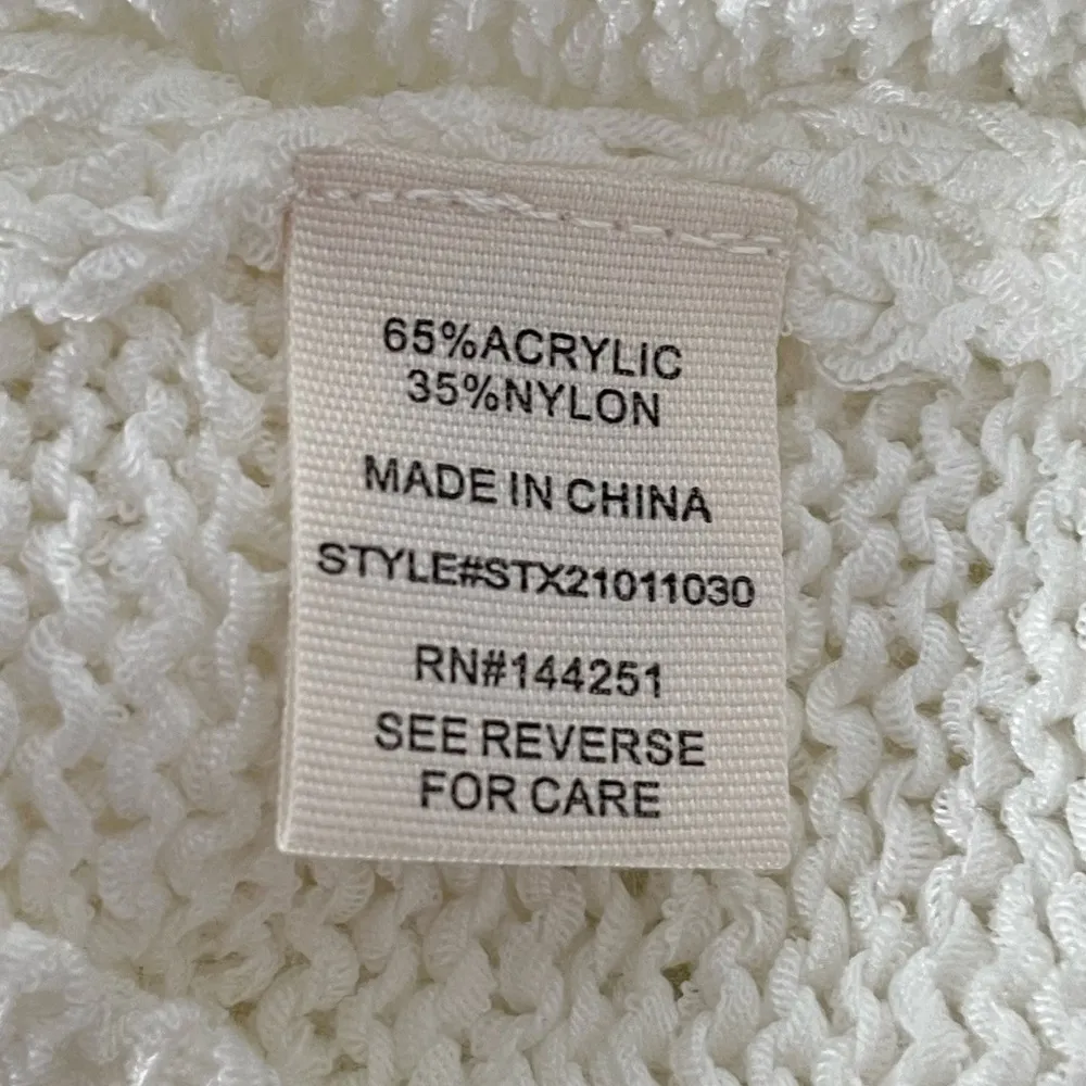 Moon & Madison Striped Hearts Sleeveless Sweater White Rainbow Size Small - Image 7