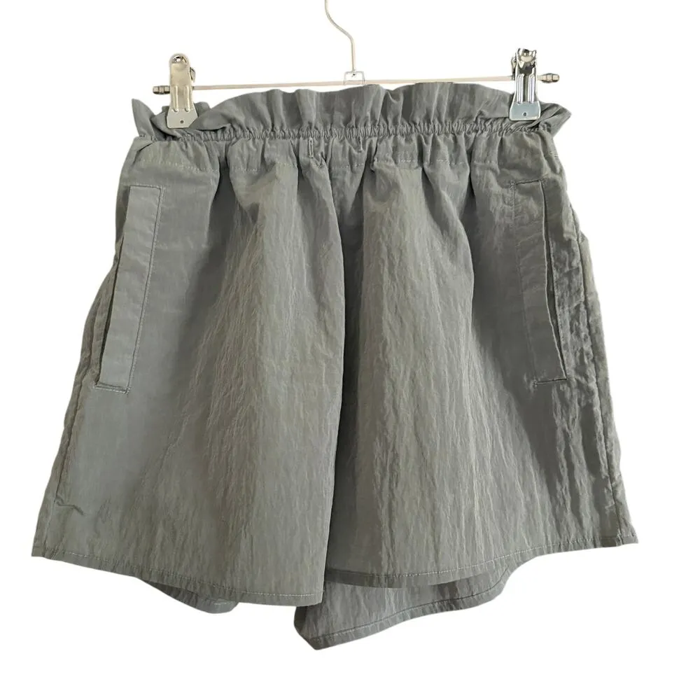 VARLEY | Gray Tulair High Rise Short  Shimmer Shell Gray Nylon | Extra Small - Image 2