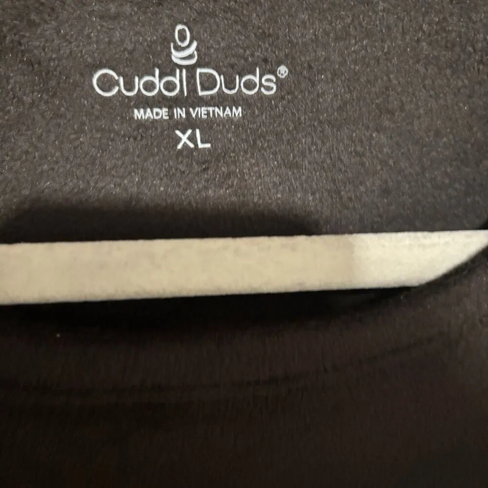 Cuddl Duds Top Womens XL Brown Terry Stretch Long Sleeve Blouse - Image 7