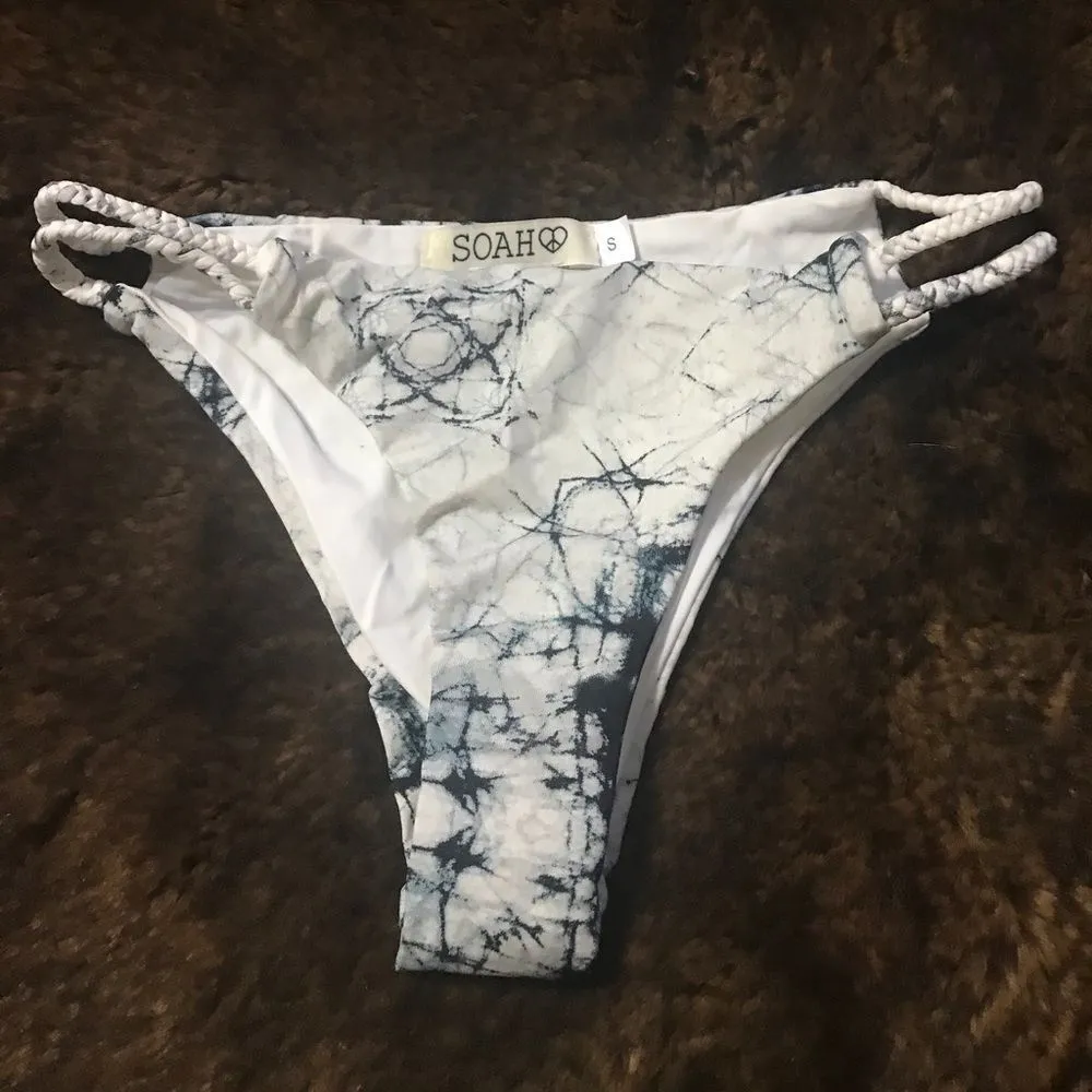 Soah‎ Swimwear Alma Bikini Bottom Blue nwot - Image 4
