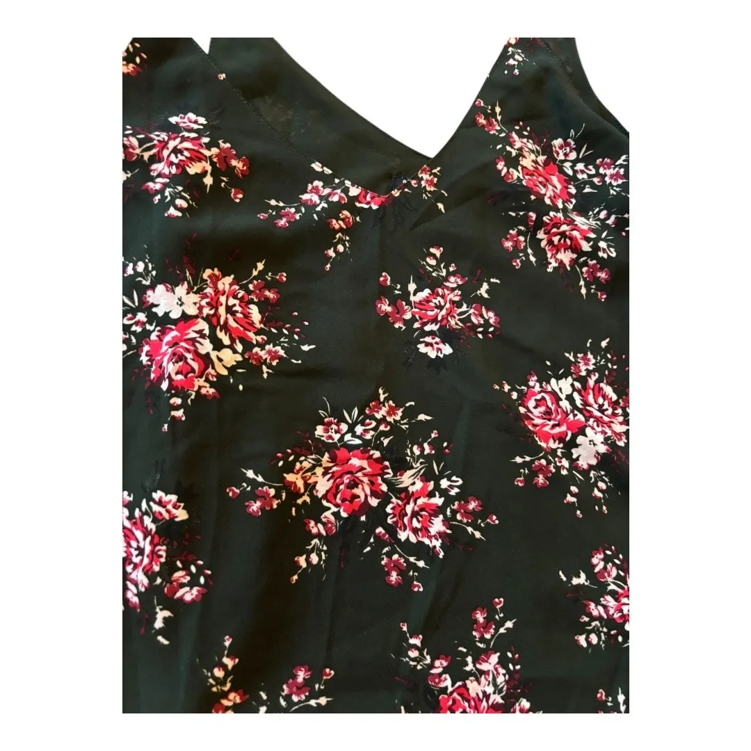 Cotton On Green Floral Cami Size XS - Image 3