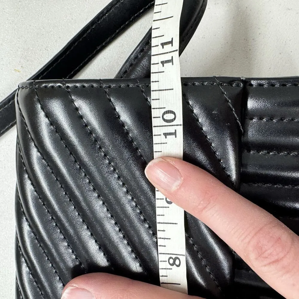 Cavalli Class Quilted Black Leather Shoulder Bag Purse Luxury Designer Handbag - Image 8