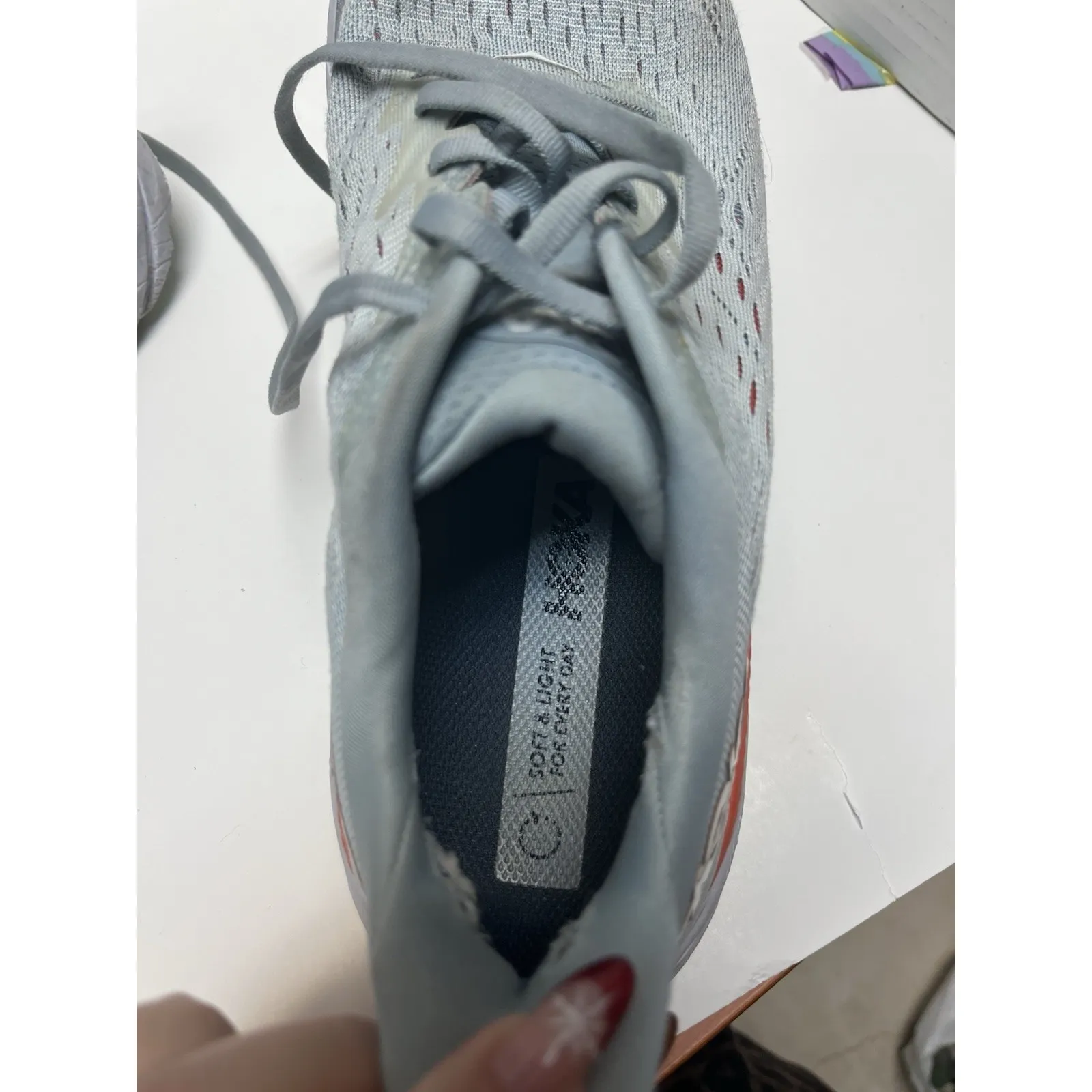 Hoka Clifton 8 Blue White Running Shoes Sneakers 1119394 BFPA Women's Size 8.5B - Image 11