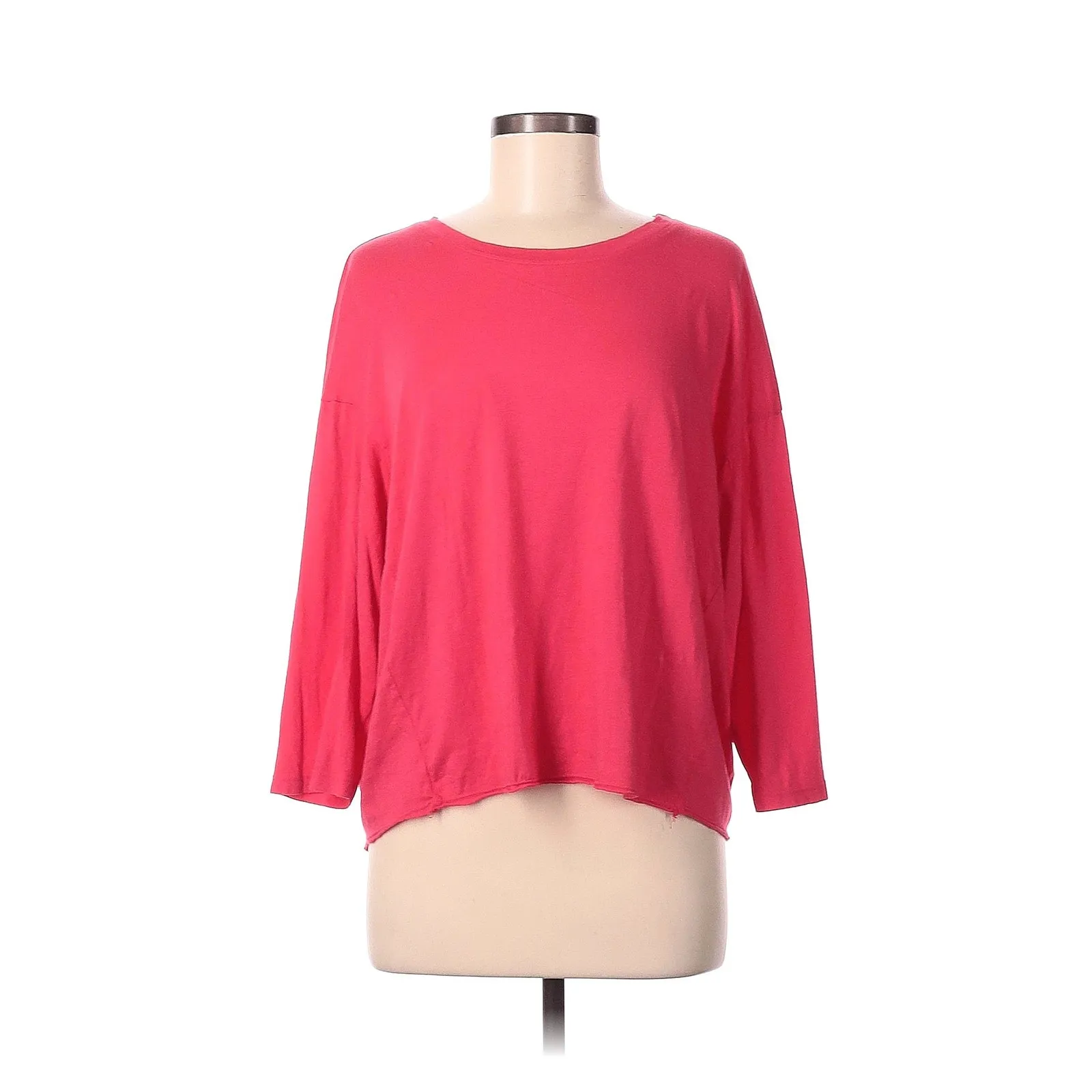 SUNDRY Athletic Crew Neck T-shirt In Hibiscus - Image 3