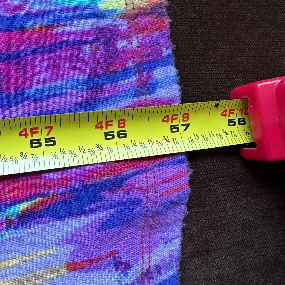 Presley Skye Multi Bright Colors Halter Top V Neck In Back Summer Dress Sz S Pink - Image 10