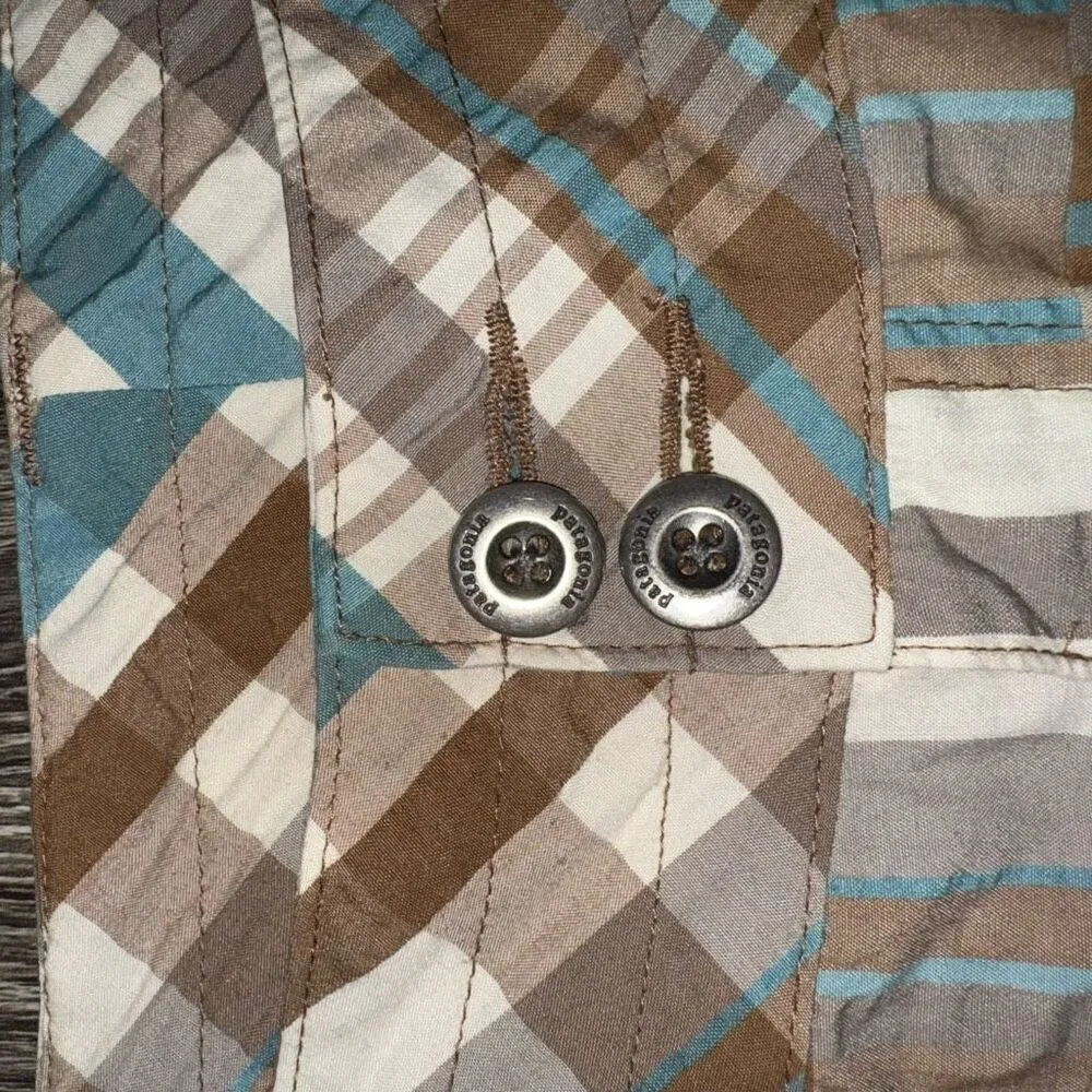 Patagonia Seersucker Plaid Pants Capris - Image 2