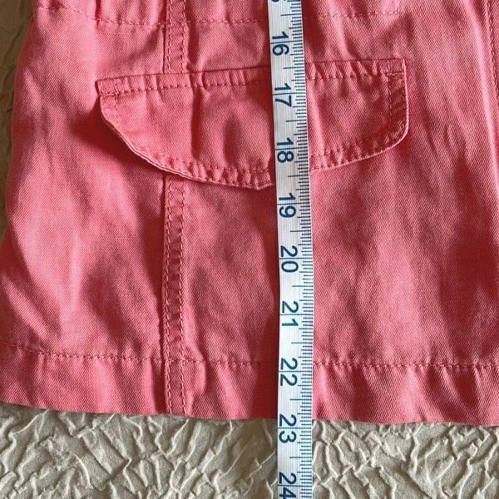 Talbots Womens Full Zip Blazer Jacket Linen Blend Lightweight Pink Medium Petite - Image 12