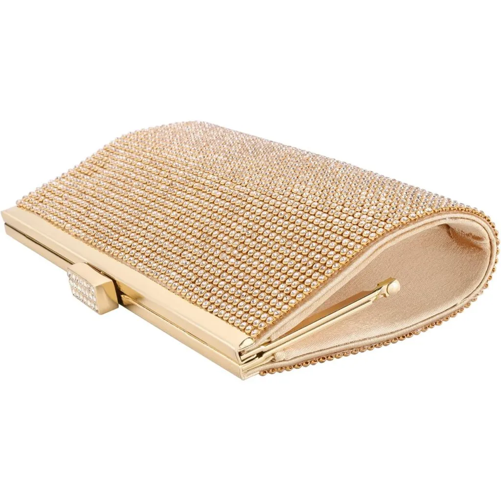 ⚡ Women's Detachable Chain Sparkly Glitter Crossbody Shoulder Gold Bag - Image 4