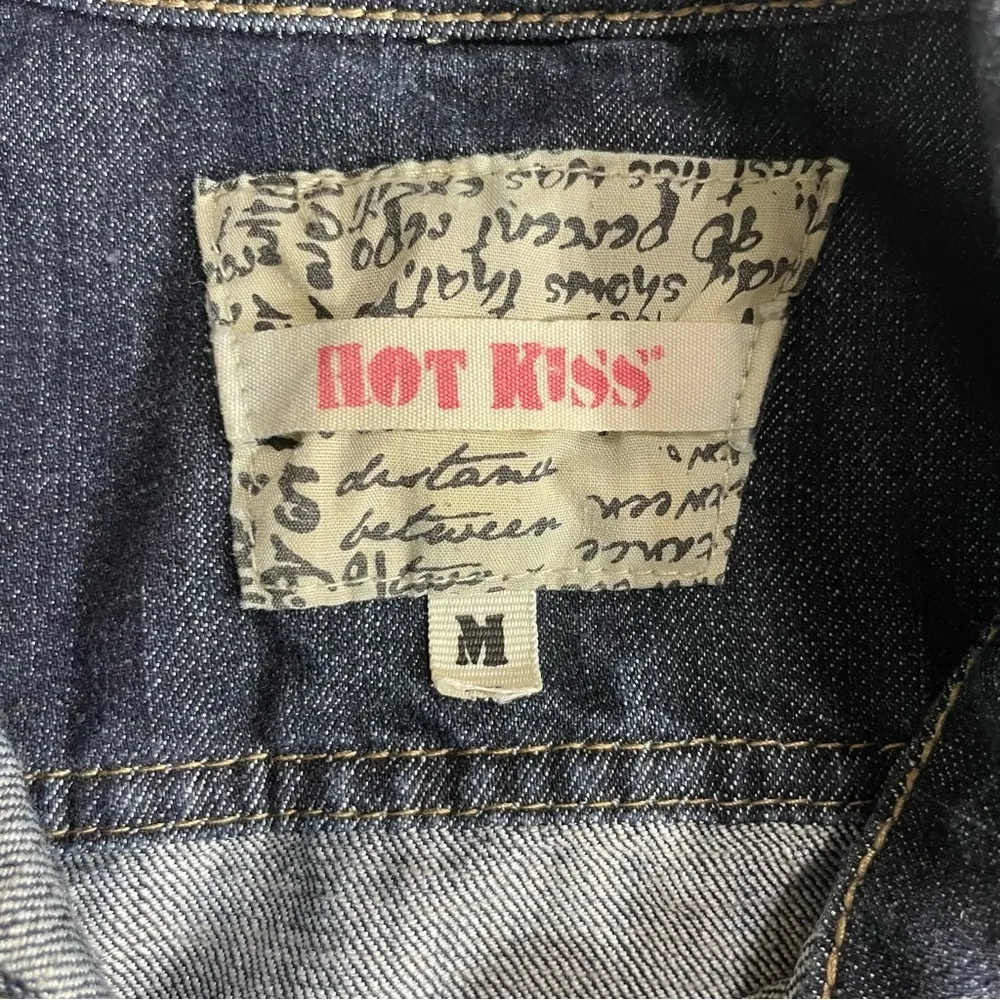 Hot Kiss Denim Jean Jacket Western Southwestern Embroidered size M - Image 10