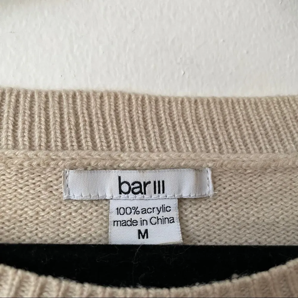 Bar III Oversized Knit Sweater Women's M - Image 7