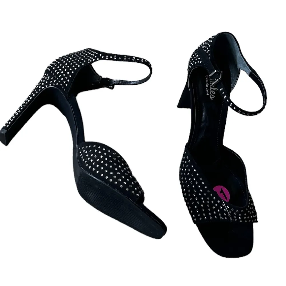 NEW  CHARLES BY CHARLES DAVID Gossip BLACK RHINESTONE Sandal - Image 6