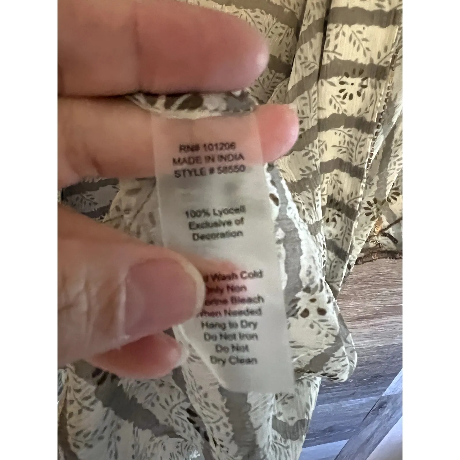 Soft Surroundings cape Women One size Kimono NEW Embroidered Made in India - Image 5