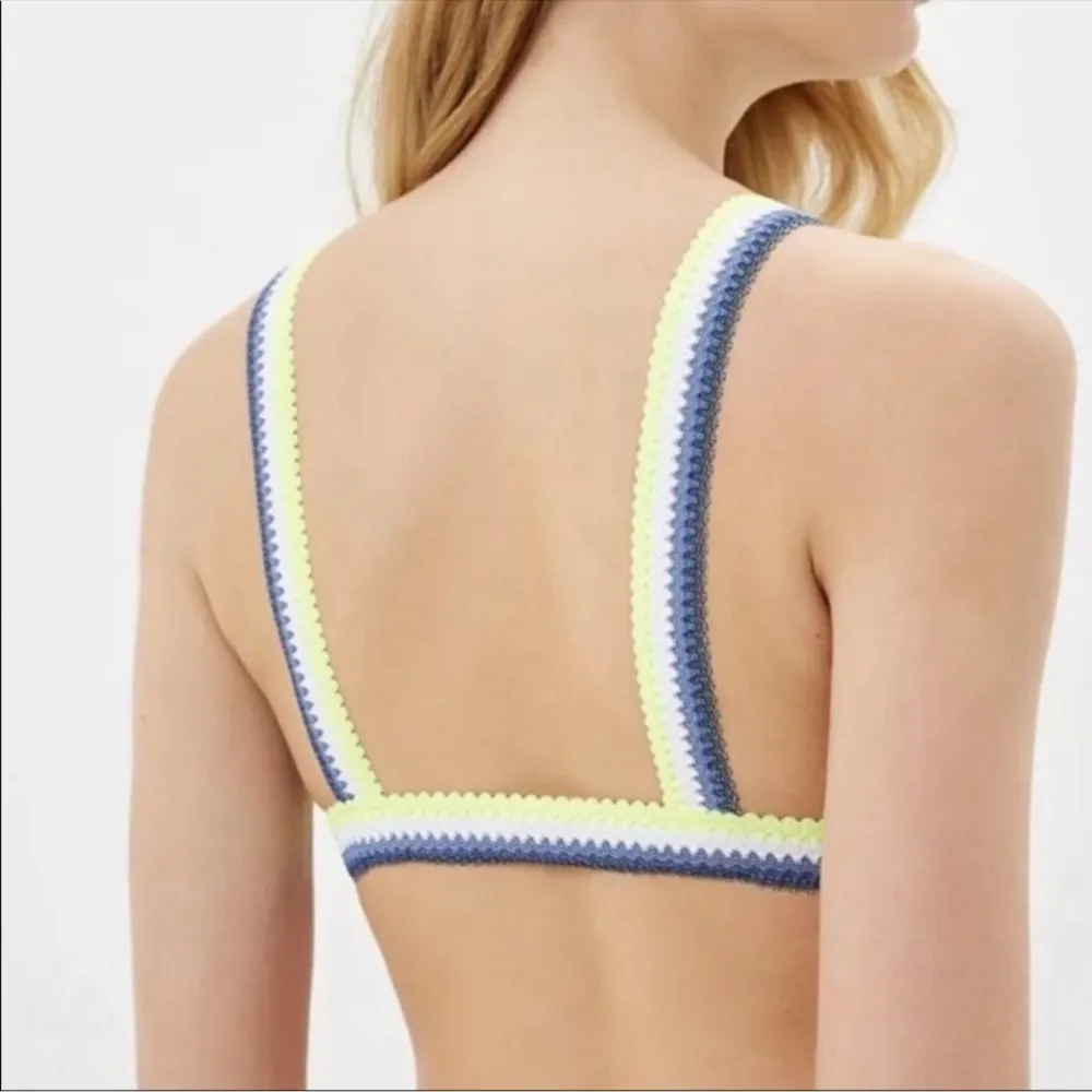 Free People Mika Lace Bralette Blue Size Large - Image 2