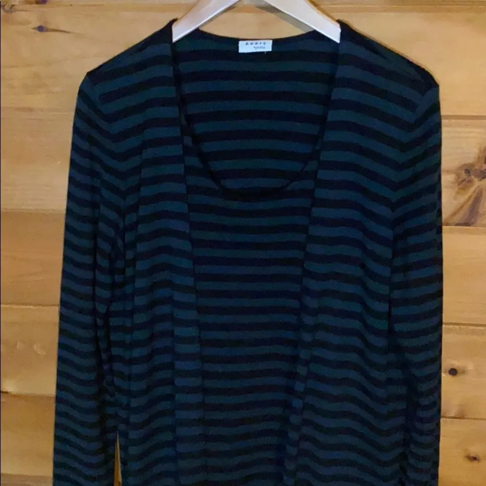 Akris Punto striped cardigan dress twinset - Image 4