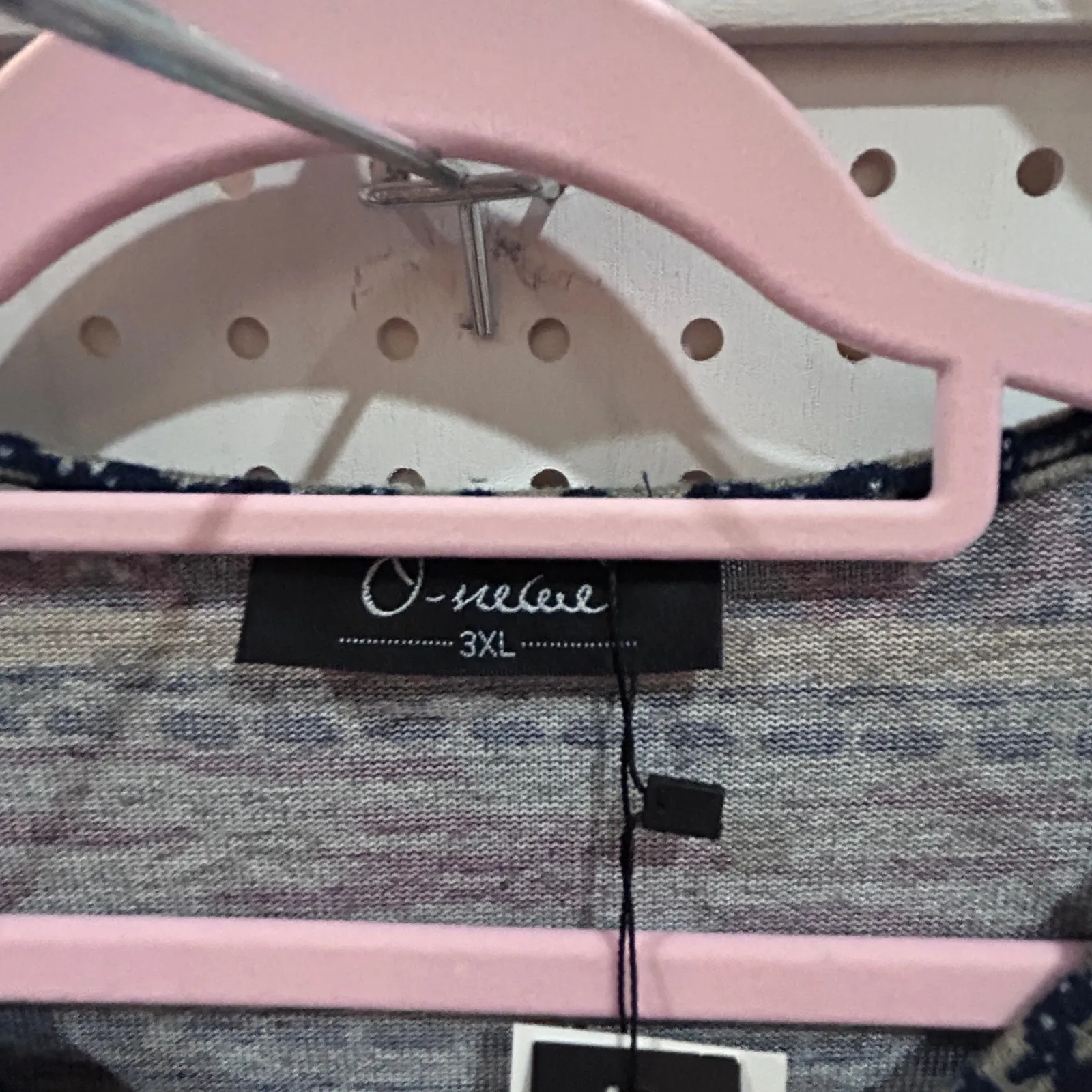 NWT ONEINE NEW ELEGANCE Long Sleeve Geometric Print Dress Tunic Burgundy Gold Brown Size XXL - Image 9