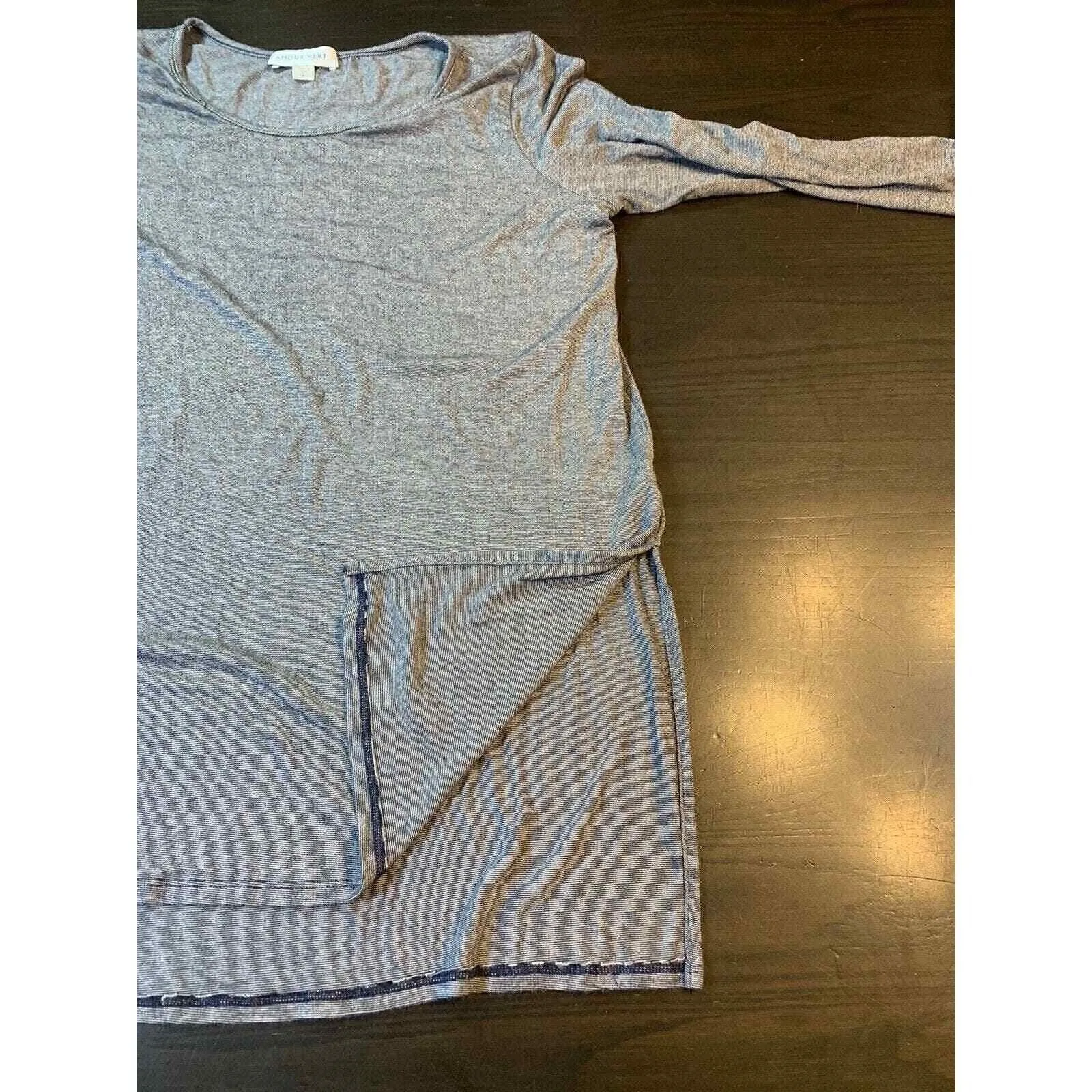 Amour Vert Top Women's Large Coastal‎ Grandma Office Stretch Lagenlook Made USA - Image 5