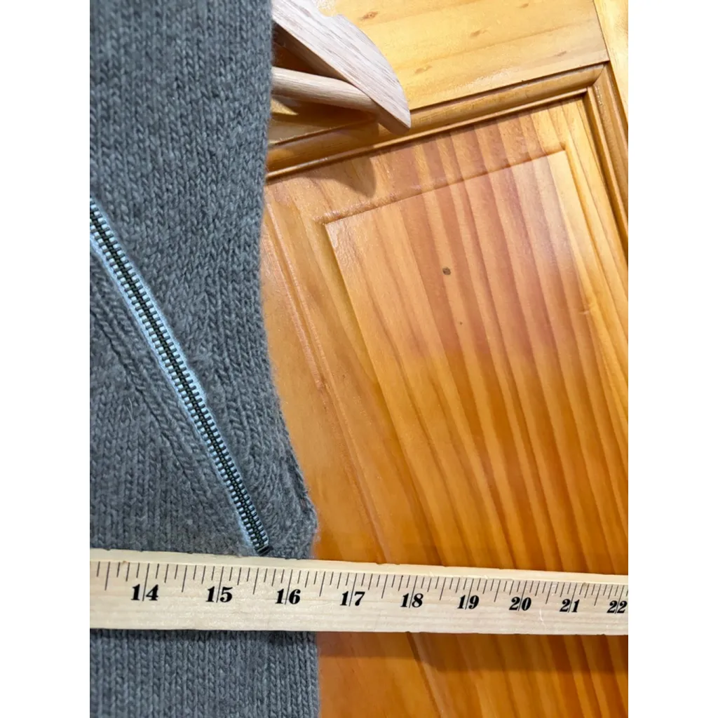 Brochu Walker 100% Cashmere Asymmetrical Zip Mock Neck Sleeveless Sweater Vest - Image 8